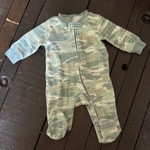 Carter's Green Camouflage Footed One Piece